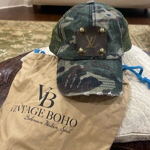 Vintage Boho LV Camo Hat